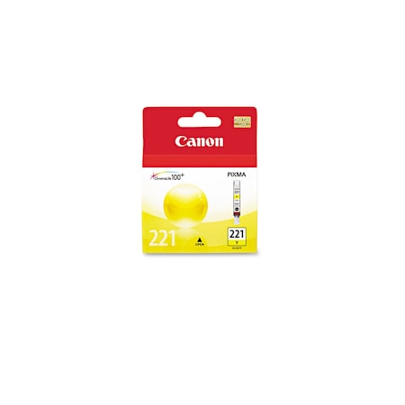 Canon Ink Cartridge, Cli-221, Yellow 2949B001
